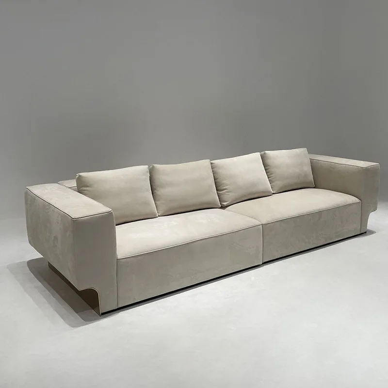 Sofá de couro totalmente fosco