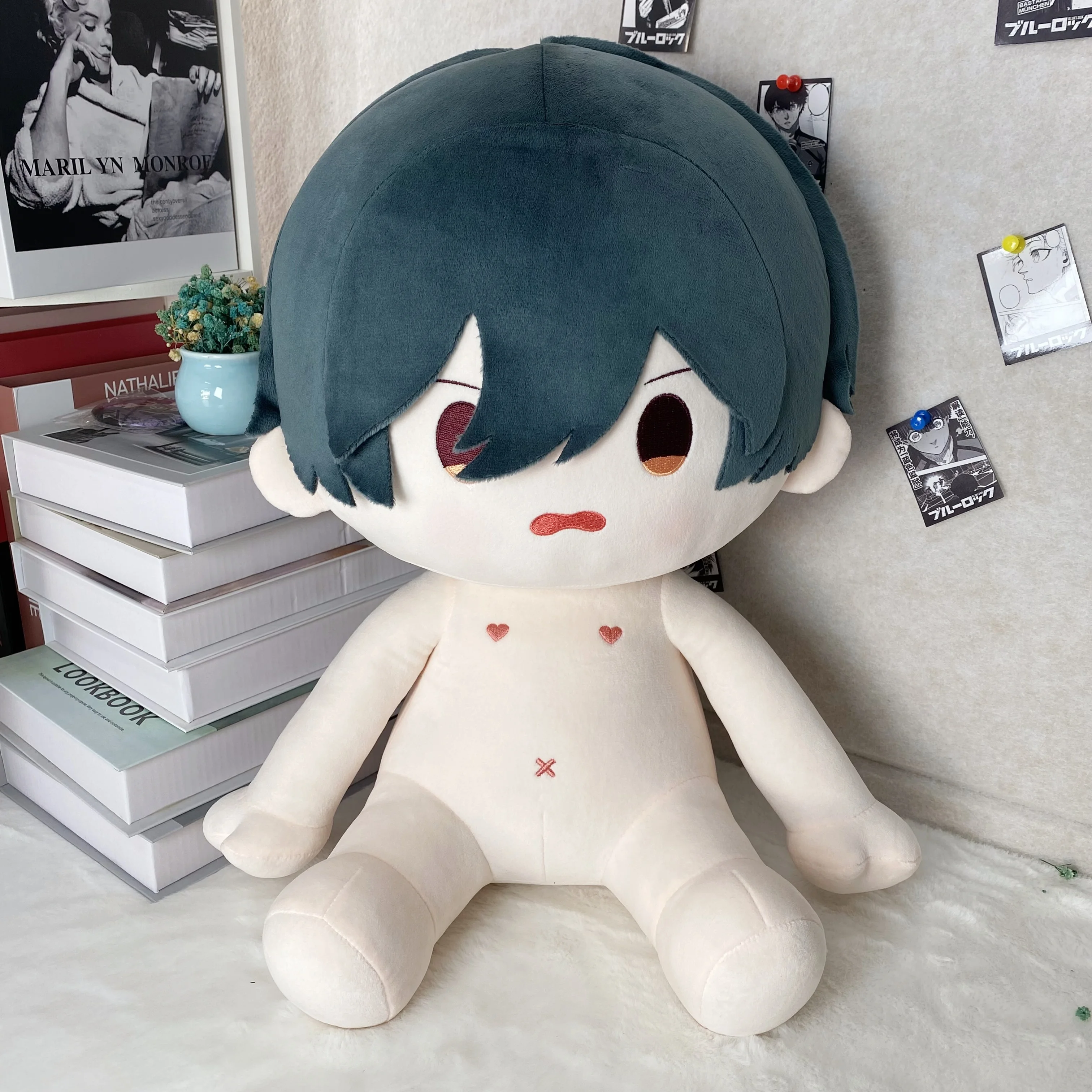 

ikuya kirishima Anime Handsome Boy Soft Plush Doll Body Dress Up Stuffed Toys Sitting Posture Figures Pillow Gift 40CM