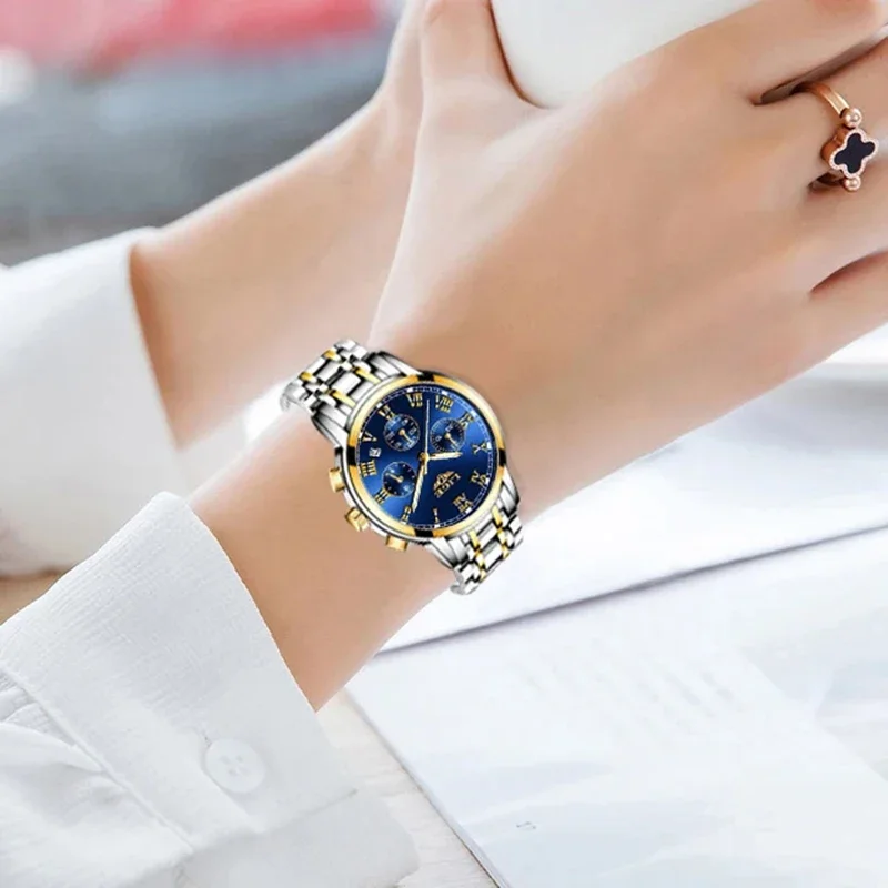 LIGE 2024 New Fashion Women Watches Ladies Top Brand Luxury Creative Steel Women Bracelet Watches Female Quartz Waterproof Watch