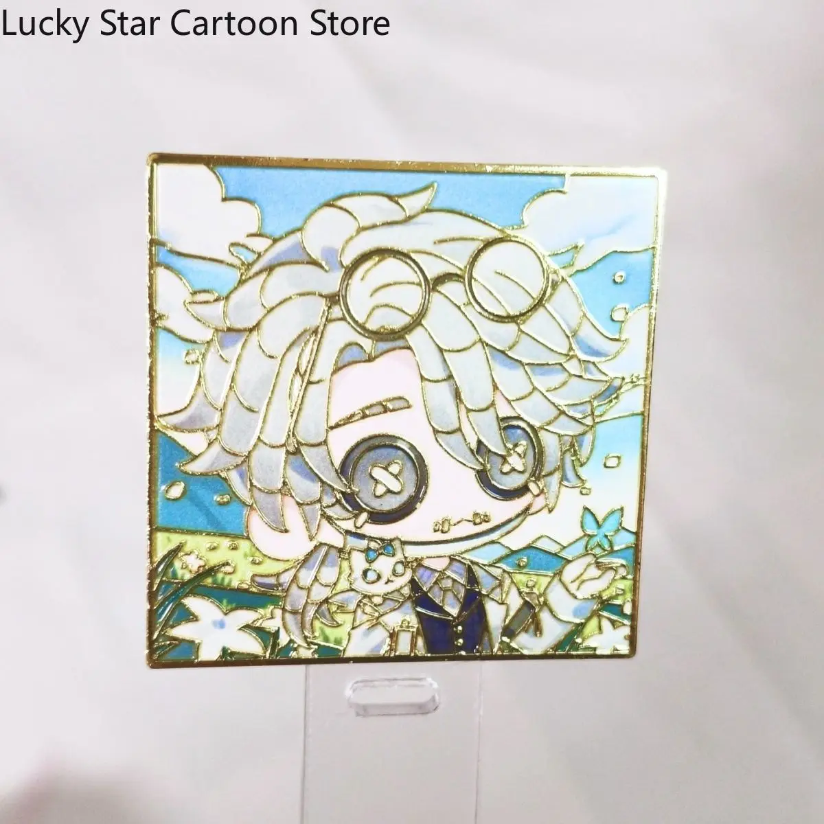 لعبة الهوية الخامس ايسوب كارل المحنط أنيمي تأثيري الكرتون لطيف وسيم شارة معدنية بروش ظهره قلادة المشجعين هدية عيد ميلاد