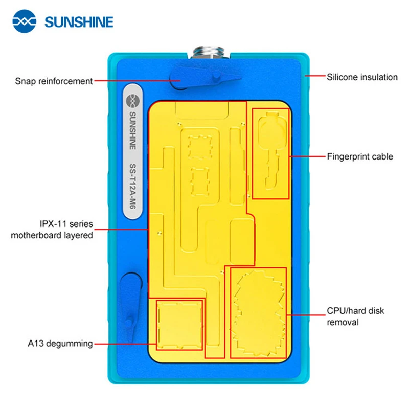 

SUNSHINE T12A Preheating Station Welding Platform For iPhone X 13 Mini 14 Pro Max Motherboard Welding Table Desoldering Heater