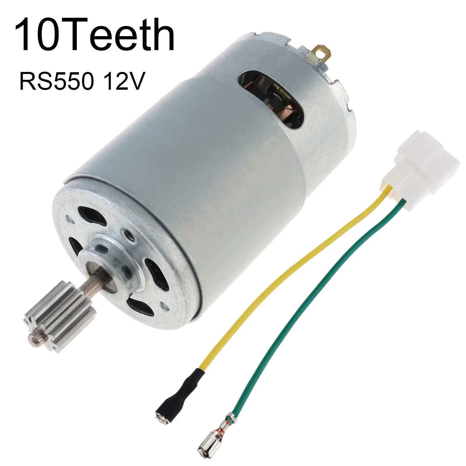 

RS550 10 Teeth DC Motor Kids Ride On Toys Car Motor 12V Electric Motor for Remote Control Car, Kids Ride On Car SUV Parts