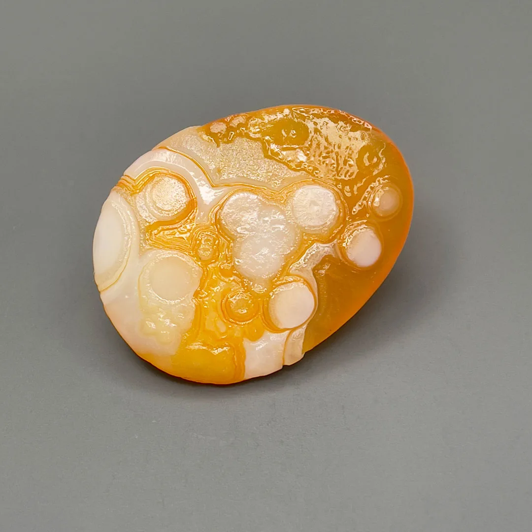 

Pure Natural Colorful Flower Eye Agate Wishing Agate Rough Stone Rare And Precious Bead For Jewelry DIY Decoration Amulet