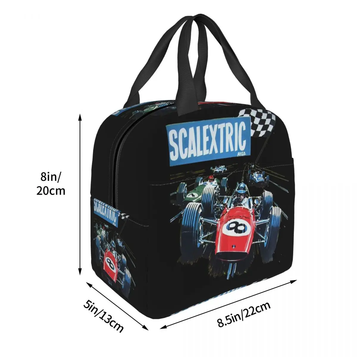 Scalextric Classic Lunch Bags Insulated Bento Box Lunch Tote Resuable Picnic Bags Thermal Bag for Woman Children Travel