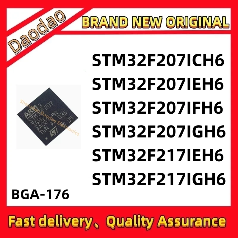 

Quality Brand New STM32F207ICH6 STM32F207IEH6 STM32F207IFH6 STM32F207IGH6 STM32F217IEH6 STM32F217IGH6 IC MCU Chip BGA-176