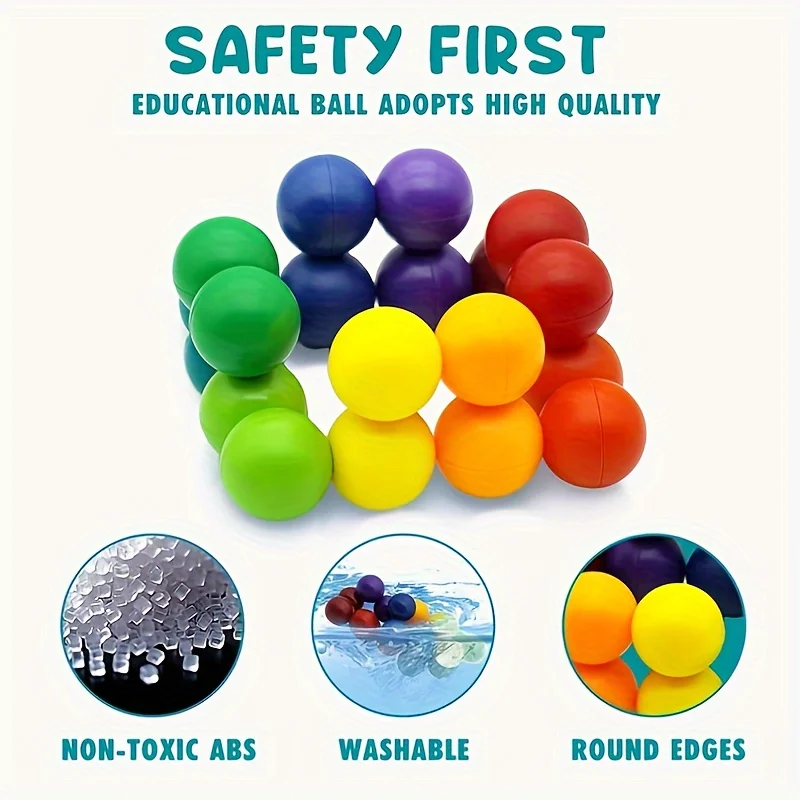 20pcs Toys -3D Rotating Outdoor Sports Ball Relieve Stress Anxiety Creative Preschool Learning Activity Birthday Gift Boys Girl