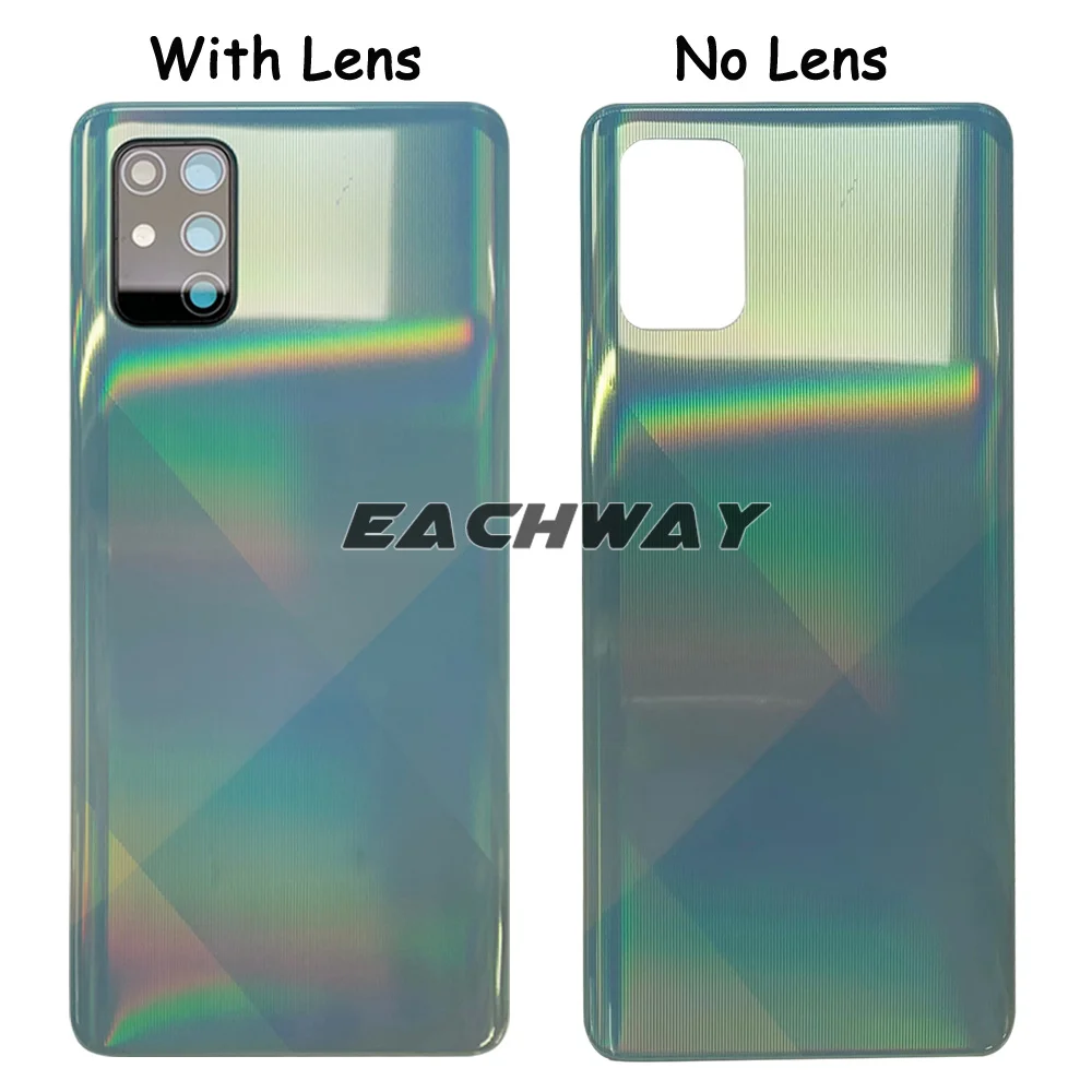 New For Samsung Galaxy A71 A715 Battery Back Cover Phone Housing Case Rear Door Cover For Samsung A71 Back Cover With Lens