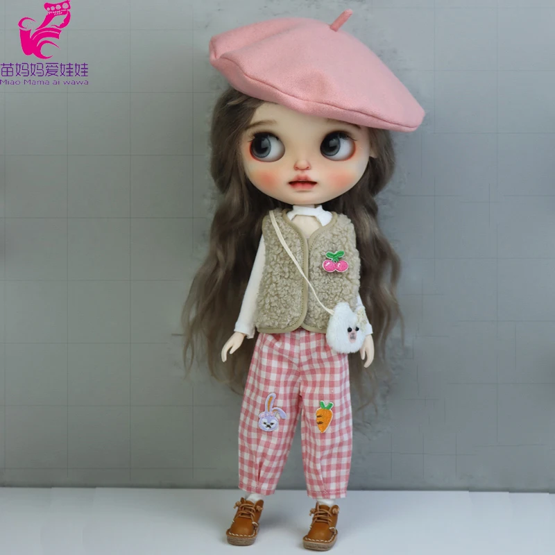 Blythe Doll Hat Beret for Doll Cap OB24 Azone Winter Clothes Toys Accessories