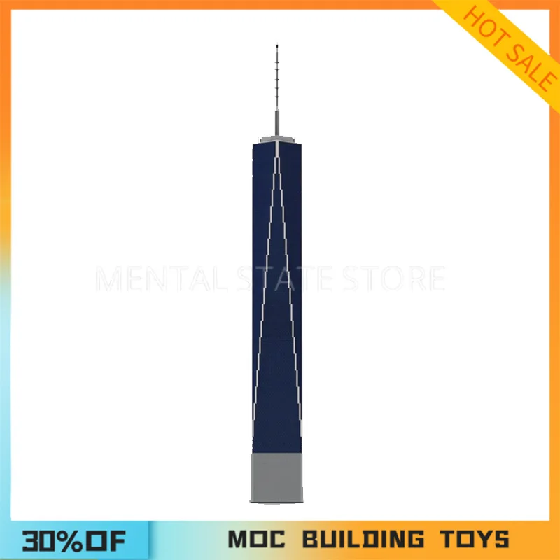 33626PCS Customized MOC One World Trade Center Building Blocks Technology Bricks Creative Assembly Education Toys Holiday Gifts