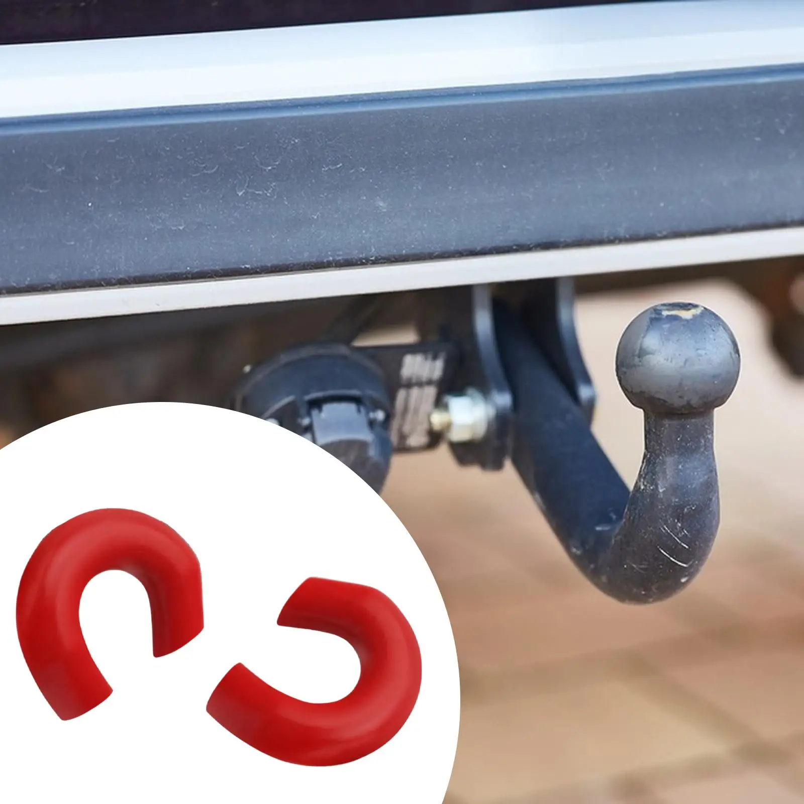 

2x Front Tow Hook Covers Tow Hitch Covers Wear Resistant Practical Professional