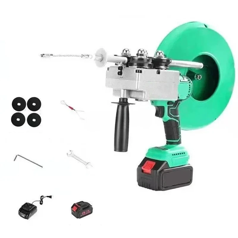 Lithium Battery Threading Machine Brushless Portable Electric Pull Tube Decoration Communication 40m/Min