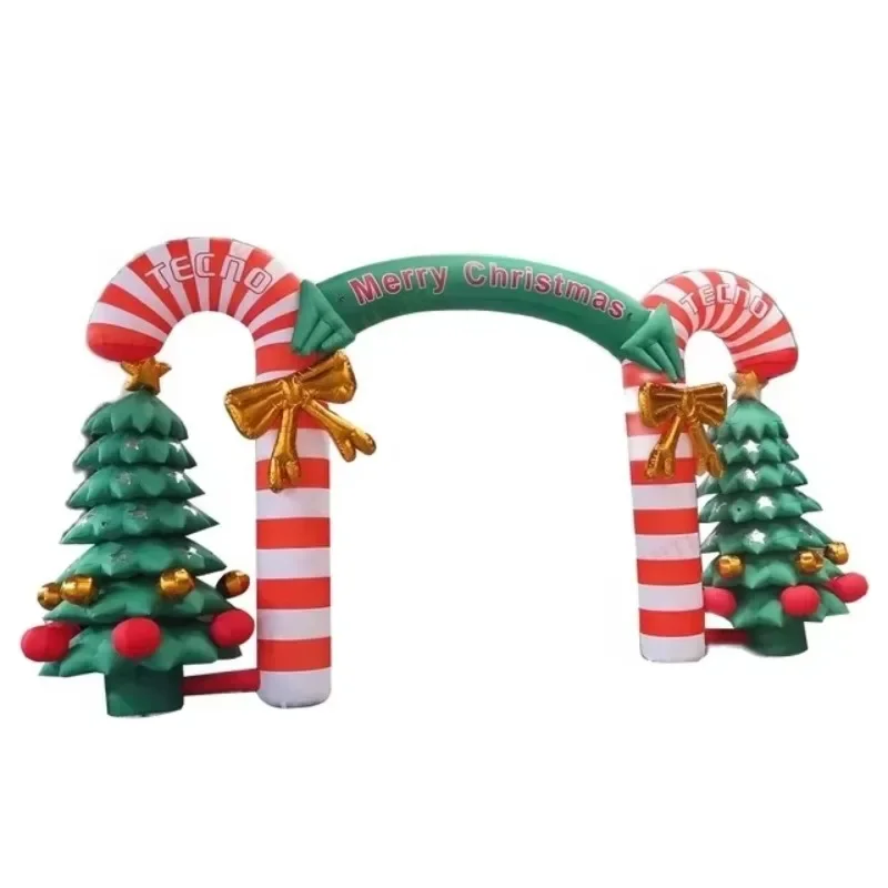 

Custom Inflatable 6m Santa Arch Giant Christmas Decorations for Events Promotional Party Supplies