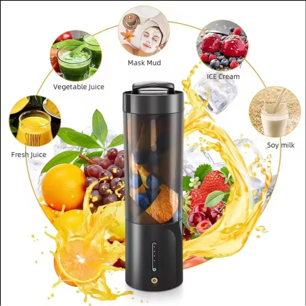 Professional Waterproof Portable Blender Shakes and Smoothies 450ml Type-C Rechargeable Personal Mini Juicer Cup Home Travel