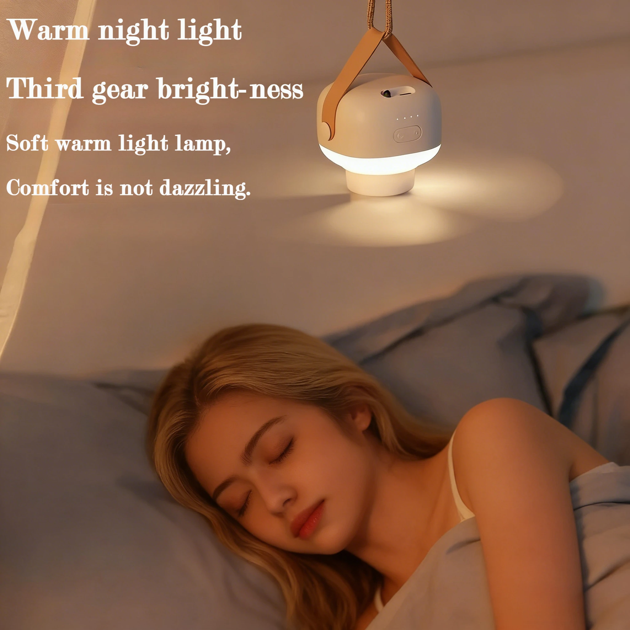Portable Rechargeable Ceiling Fans LED Electric Fan Night Lamp Tent Hanging Fan Light with Remote Control for Home Outdoor