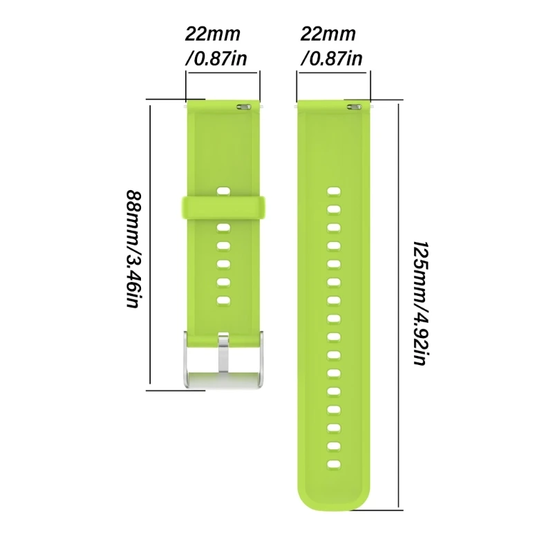 22mm 스포티 한 실리콘 스트랩 빨 수있는 팔찌 팔찌 방수 CMF 시계 손목 밴드, 쉬운 릴리스 Dropship