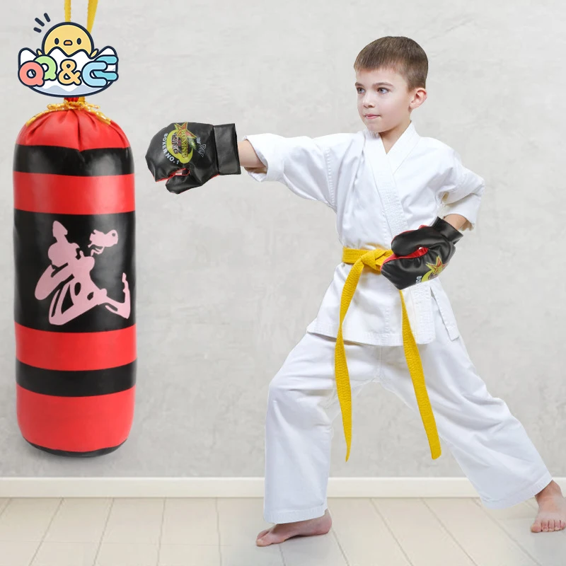 Children's Boxing Set with Glove Punching Bag Toys for Children Outdoor Boxing set Games child kids sport bargains