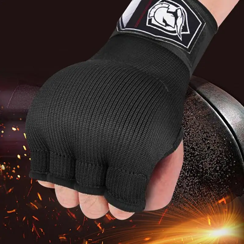 Half Finger Boxing Mittens Shock-Absorbing Half Finger Mittens Protective Boxing Handwraps Multipurpose Mittens For Judo Karate