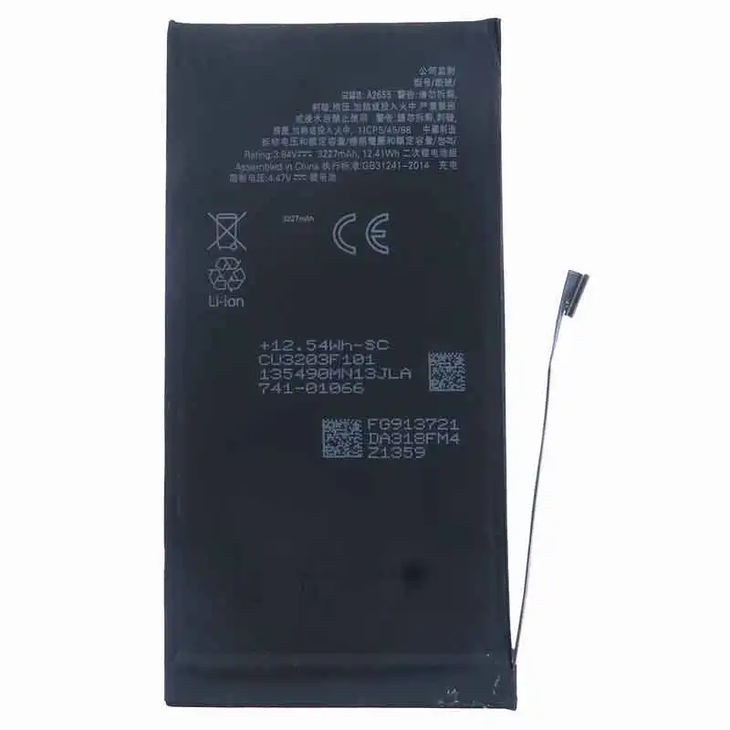 

Recommended I13 battery replacement instant power supply 3227mAh lithium battery A2655 Bateria for 13 I13 mobile phones
