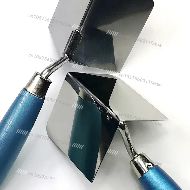 Drywall Corner Tool, Outside / Inside Corner Knife, 8x6cm, Stainless Steel Corner Trowel for Drywall Gyprock Plasterboard