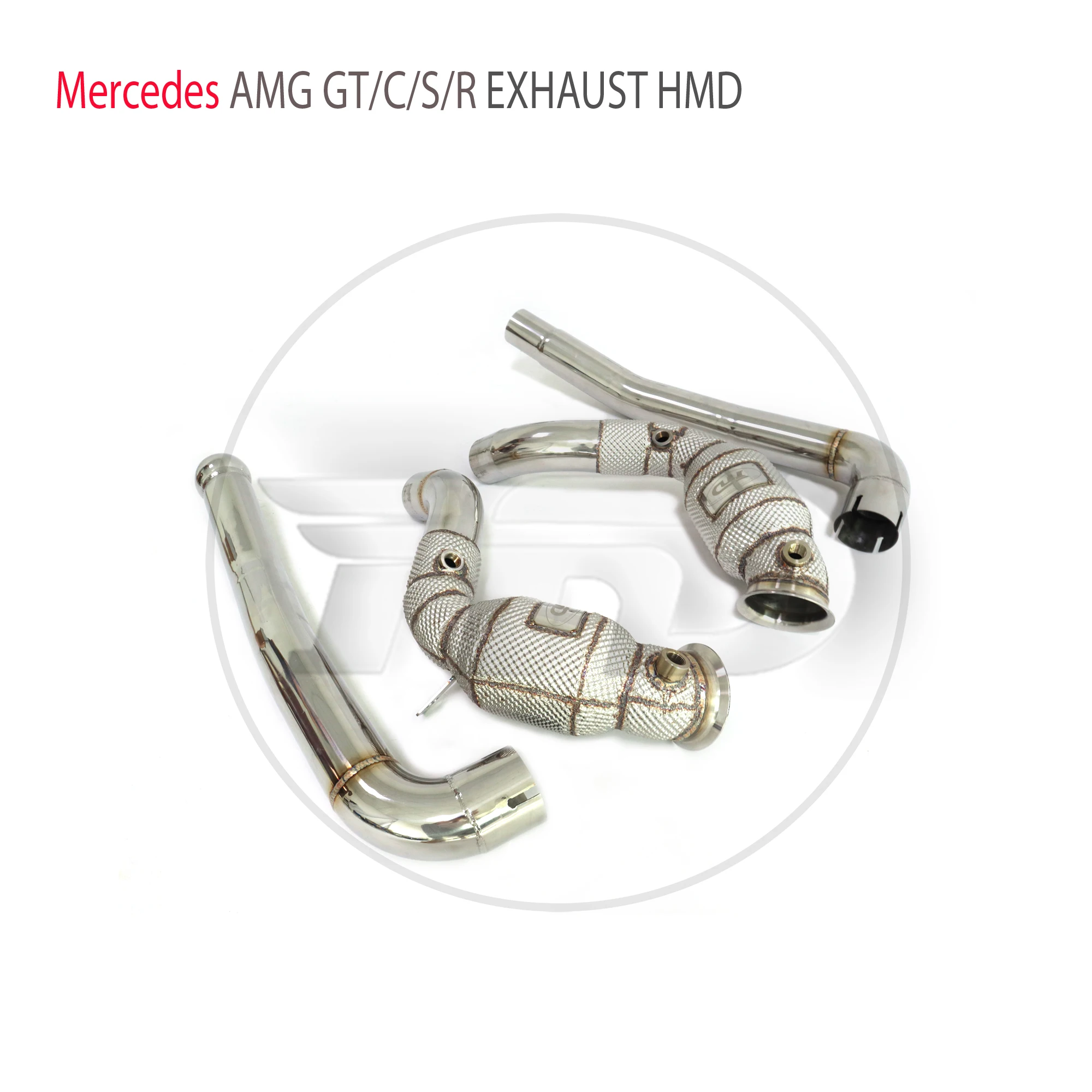 Limited Time Offer downpipe  With heat shield without catalysis for Mercedes benz GT GTC HMD exhaust system