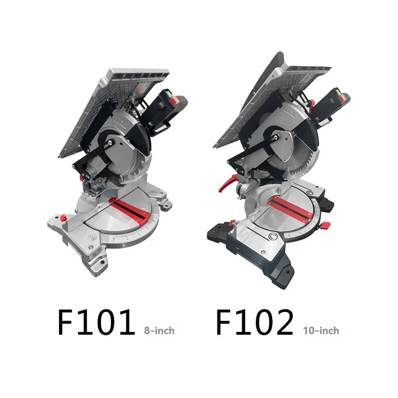 Yhc8 אינץ 'מיטר שולחן מסור חשמלי עגול מסור מכונת חיתוך עץ 220v מכונות לעיבוד נגרות
