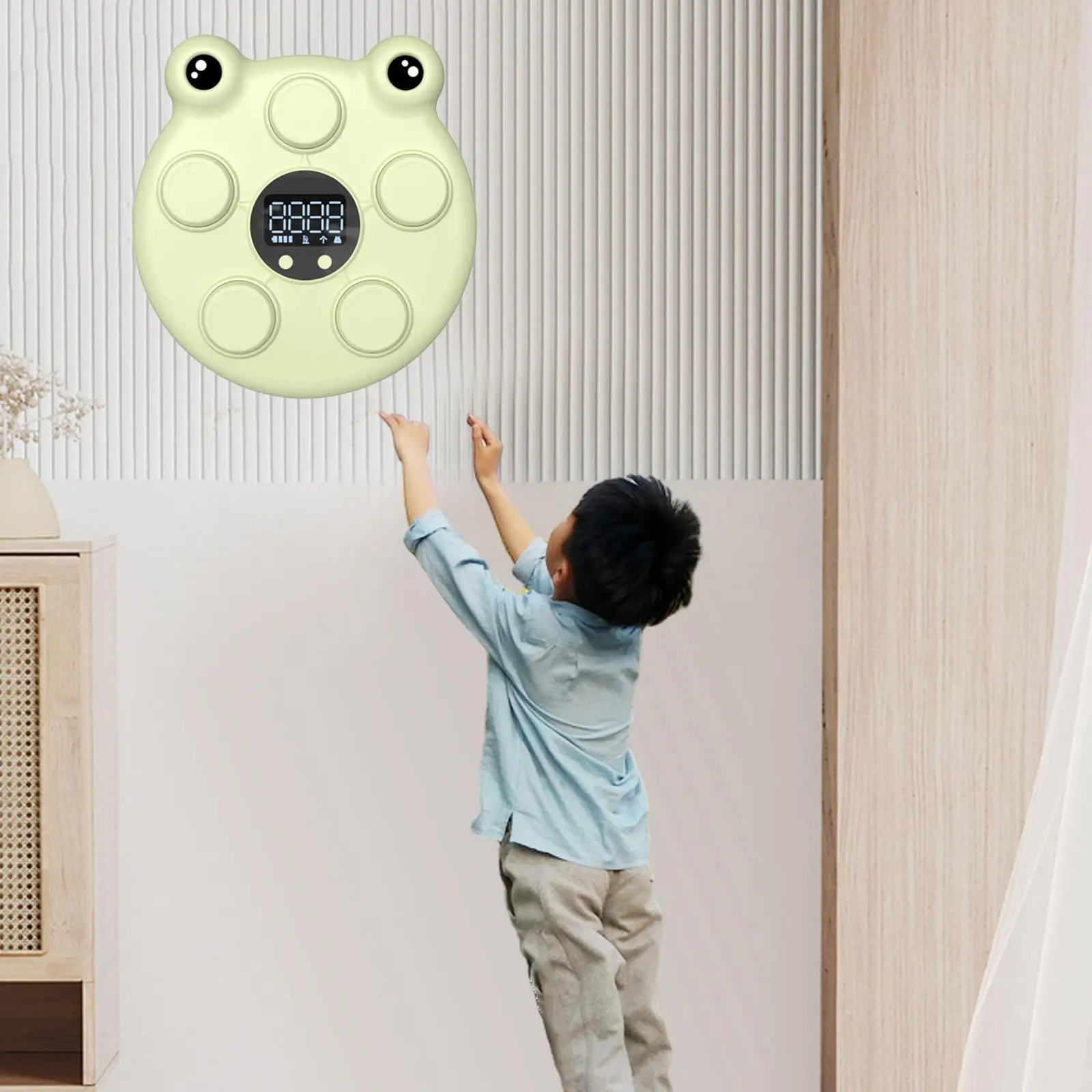 Kids Frog Touch High Jump Counter Kind Hoogte Touch Apparaat Voor Feest Gunsten Indoor Game Rekwisieten Woonkamer Kinderkamer Geschenken