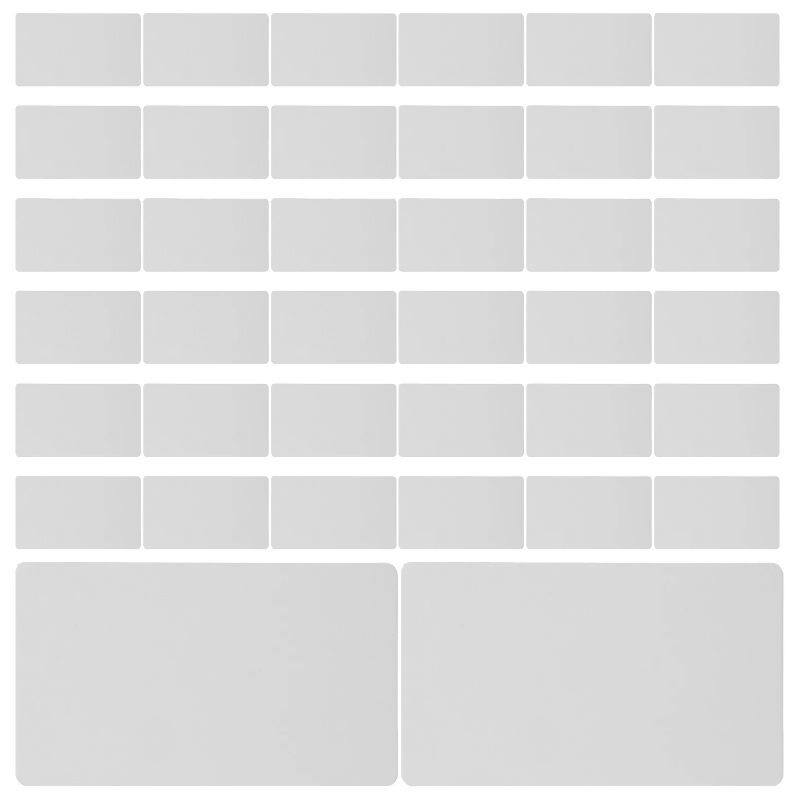100Pcs Memo Pads Kraft Blank Message Cards Double Sided DIY Gift Tags Party Wedding Favor Place Name Cards Memo Pads