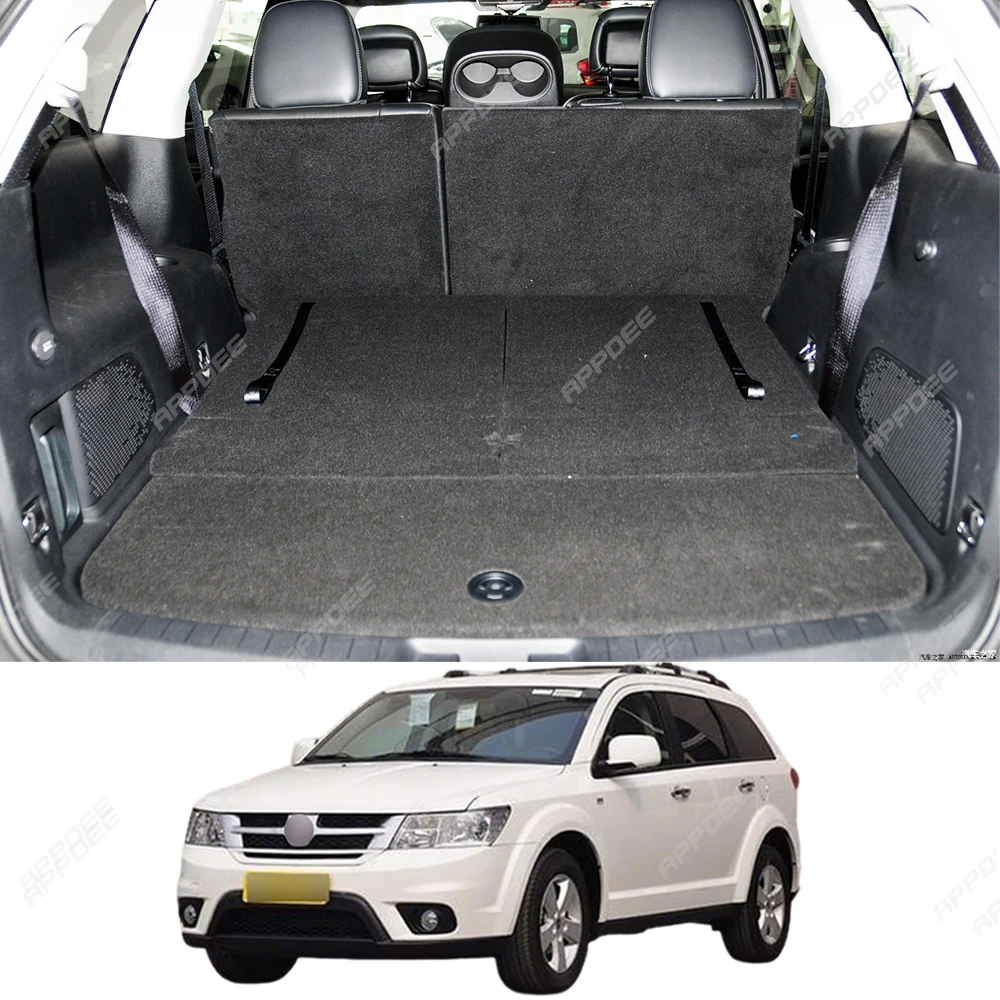 Car Trunk Mat For Fiat Freemont 7-Seat 2012 2013 2014 2015 2016 2017 Custom Car Accessories Auto Interior Decoration