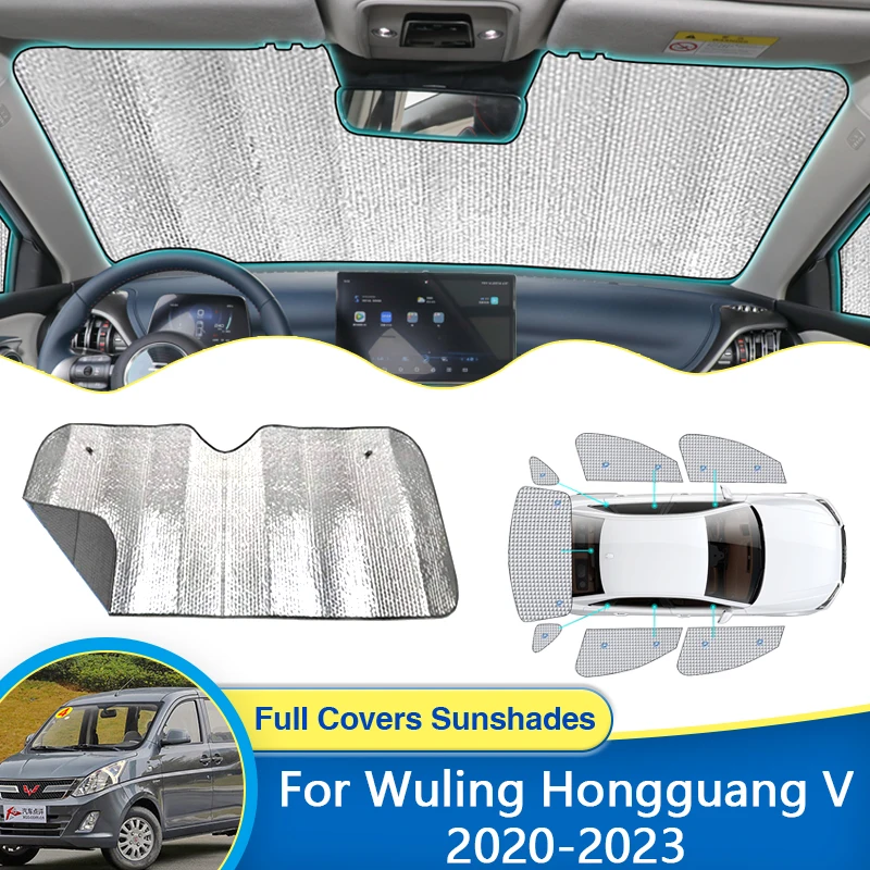 For Wuling Hongguang V Chevrolet Tornado Van MK2 2020 2021 2022 2023 Window Sun Visor Sunshades Protection Accessories Stickers