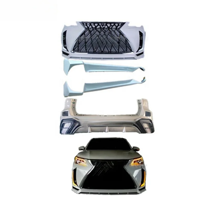 Auto Facelift Body Kit Front Rear Bumper Car Exterior Accessories Fit 2016-2018