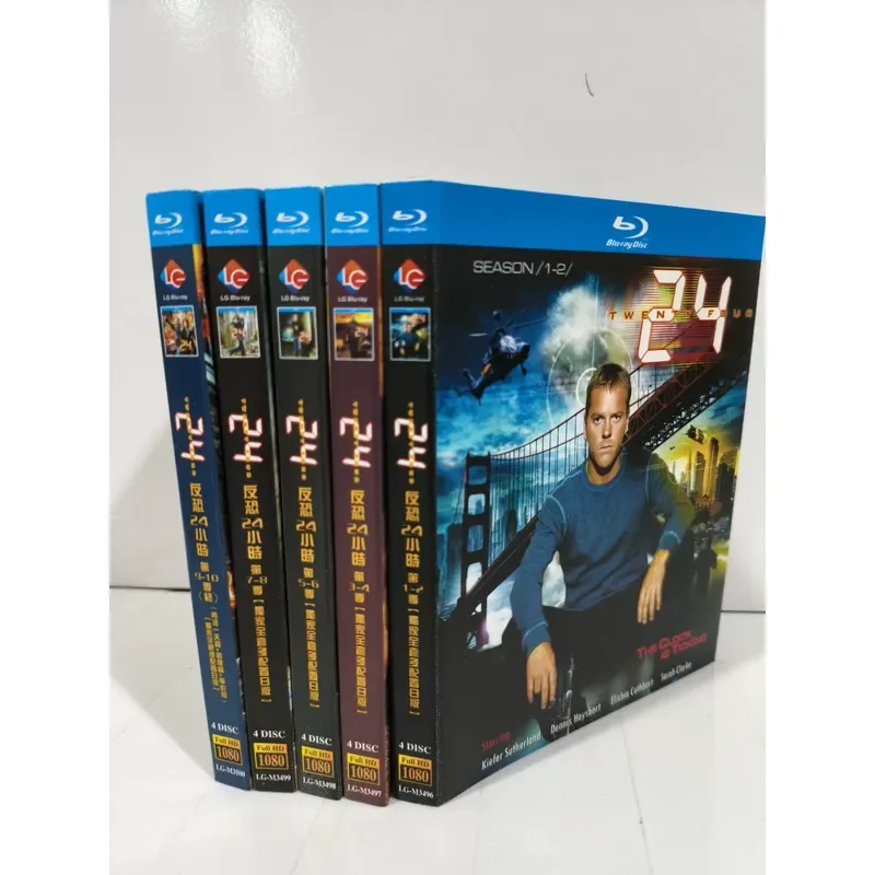 Counter terrorism 24 Hours Seasons 1 to 10 Complete Series Blu ray Disc Box Set Collection