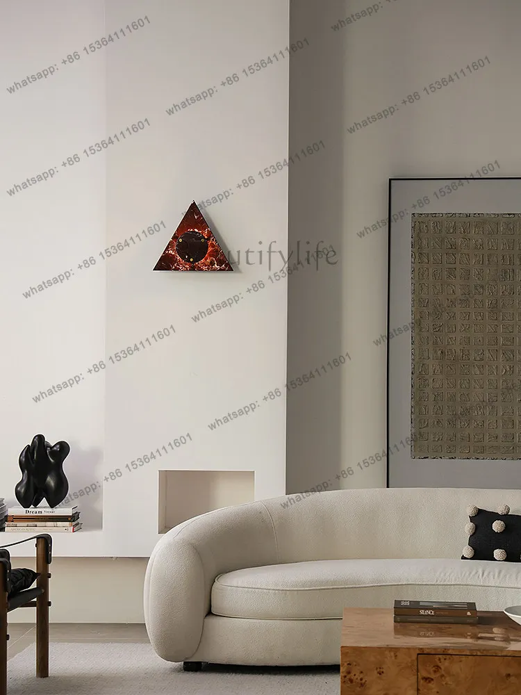 LJY medieval marble triangle entrance art villa living room corridor atmosphere bedroom
