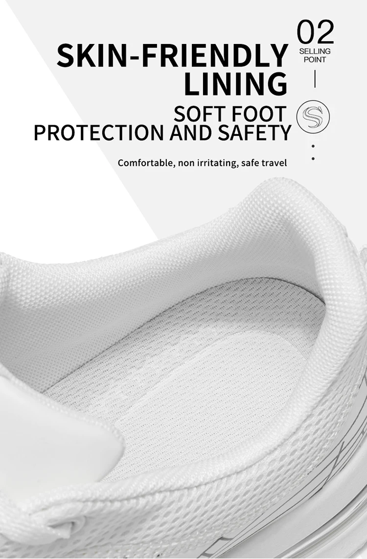 Modische Herren-Freizeitsneaker, atmungsaktives Obermaterial, leicht und strapazierfähig, ideal für Sport und den Alltag. – Detail 4