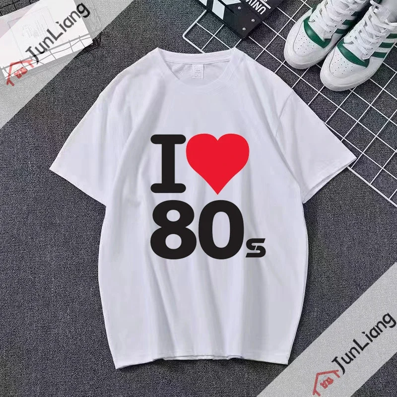 80s Women's T Shirt Femal Shorts Sleeve Fashion Woman Blouse 2023 Casual T-shirts Oversized 90s Harajuku Clothing for Girls