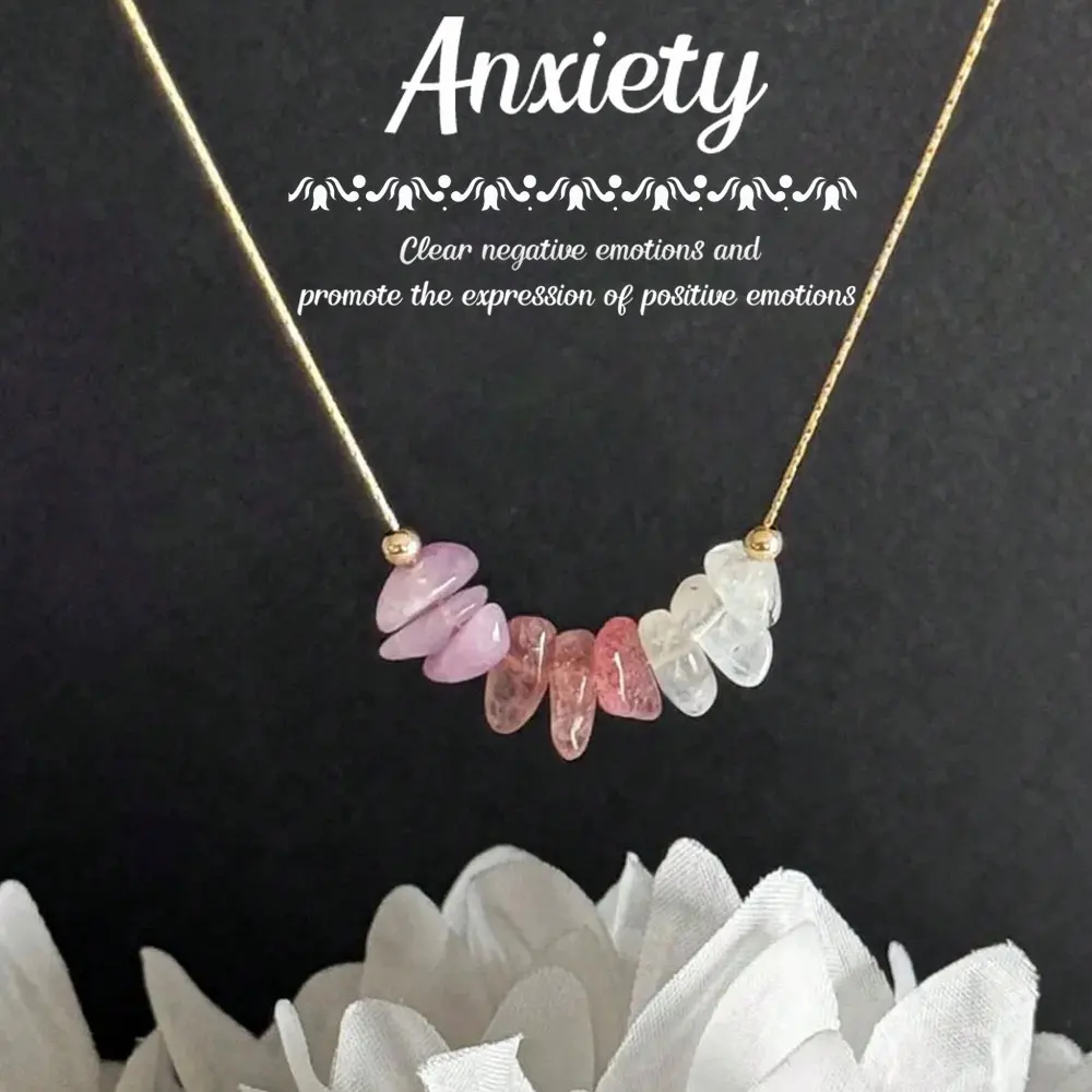 1 قطعة قلادة كريستال الطمث الطبيعي هرمون كريستال التوازن هدية