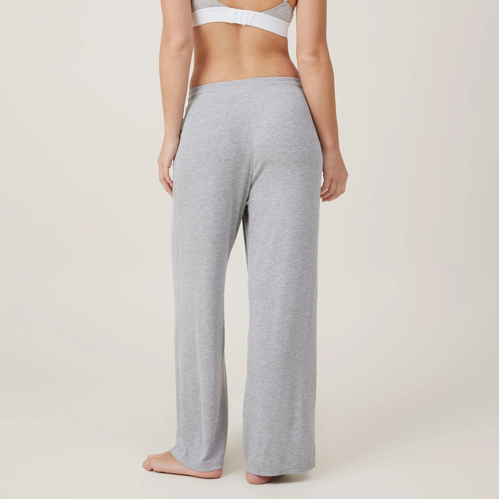 Pantalon de salon à taille élastique pour femme, pantalon de survêtement décontracté, pantalon à jambes larges, fond uni, document de proximité Wstring, printemps et été