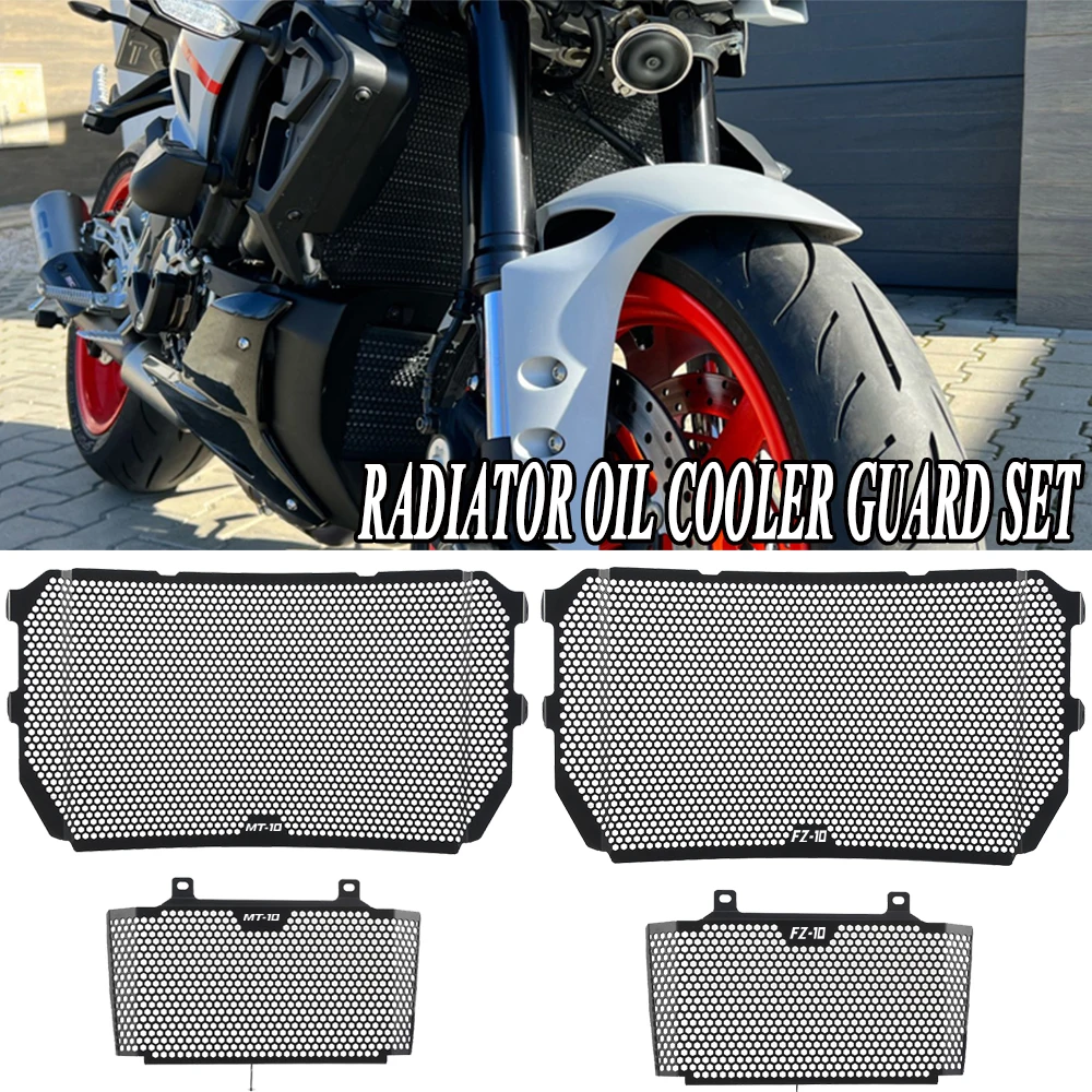 

Motorcycle For Yamaha FZ-10 FZ10 FZ 10 Radiator Grille Guard Oil Cooler Cooling Cover Protection 2017 2018 2019 2020 2021