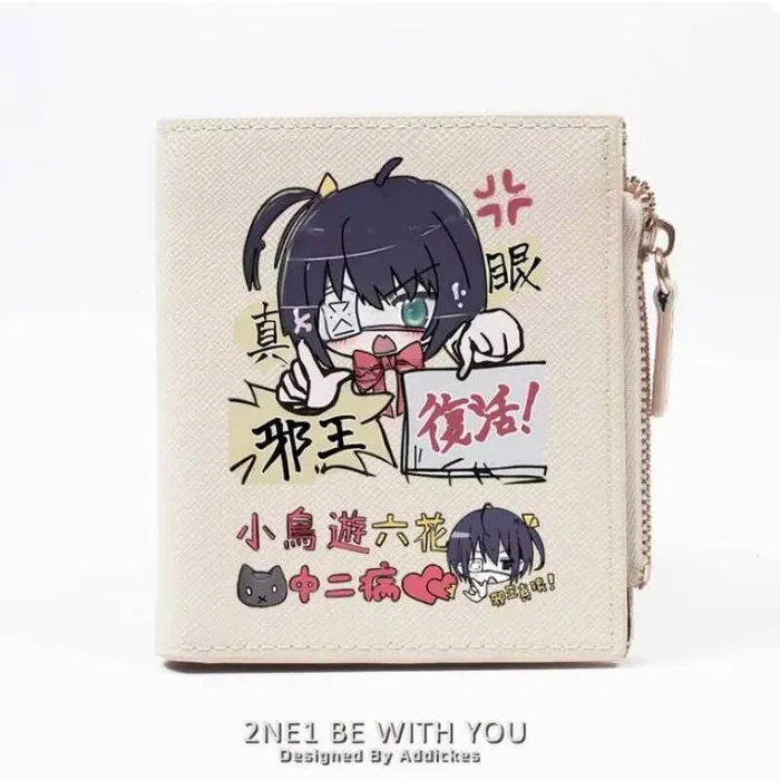 

Takanashi Rikka Love, Chunibyo & Other Delusions Fashion Wallet PU Purse Card Coin Zipper Money Bag Cosplay Gift B820 Anime