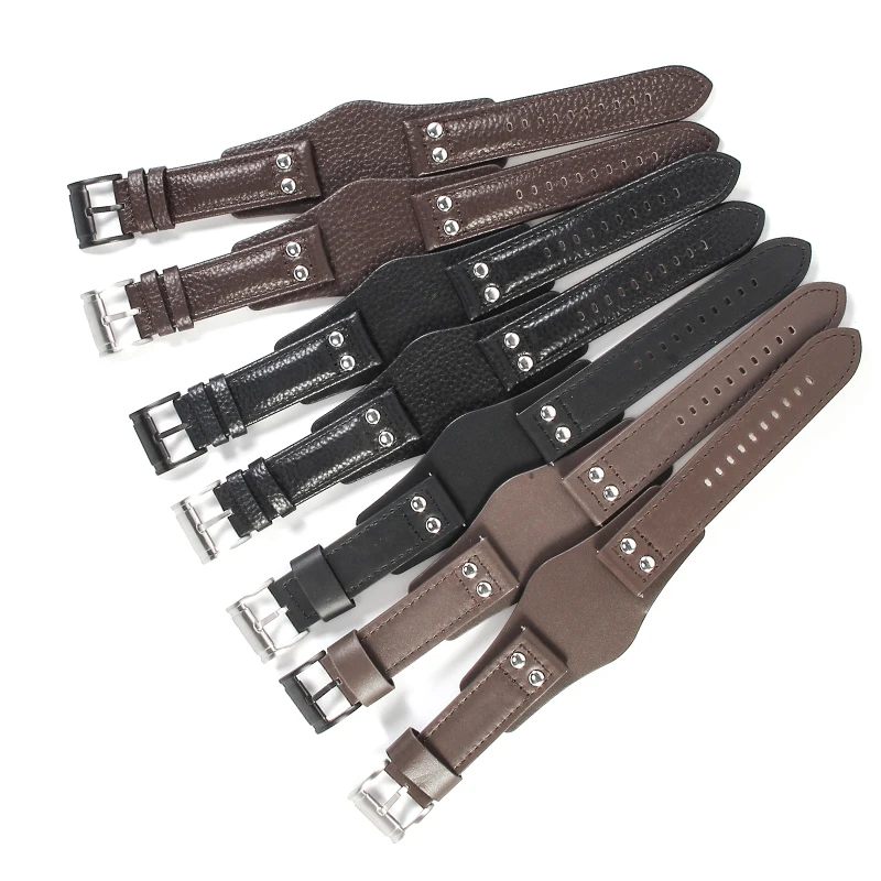 

Breathable Skin Friendly Genuine Cowhide Leather Watchbands for Fossil Ch2564 Ch2565 Ch2891 Ch3051 Series Waterproof Strap 22mm