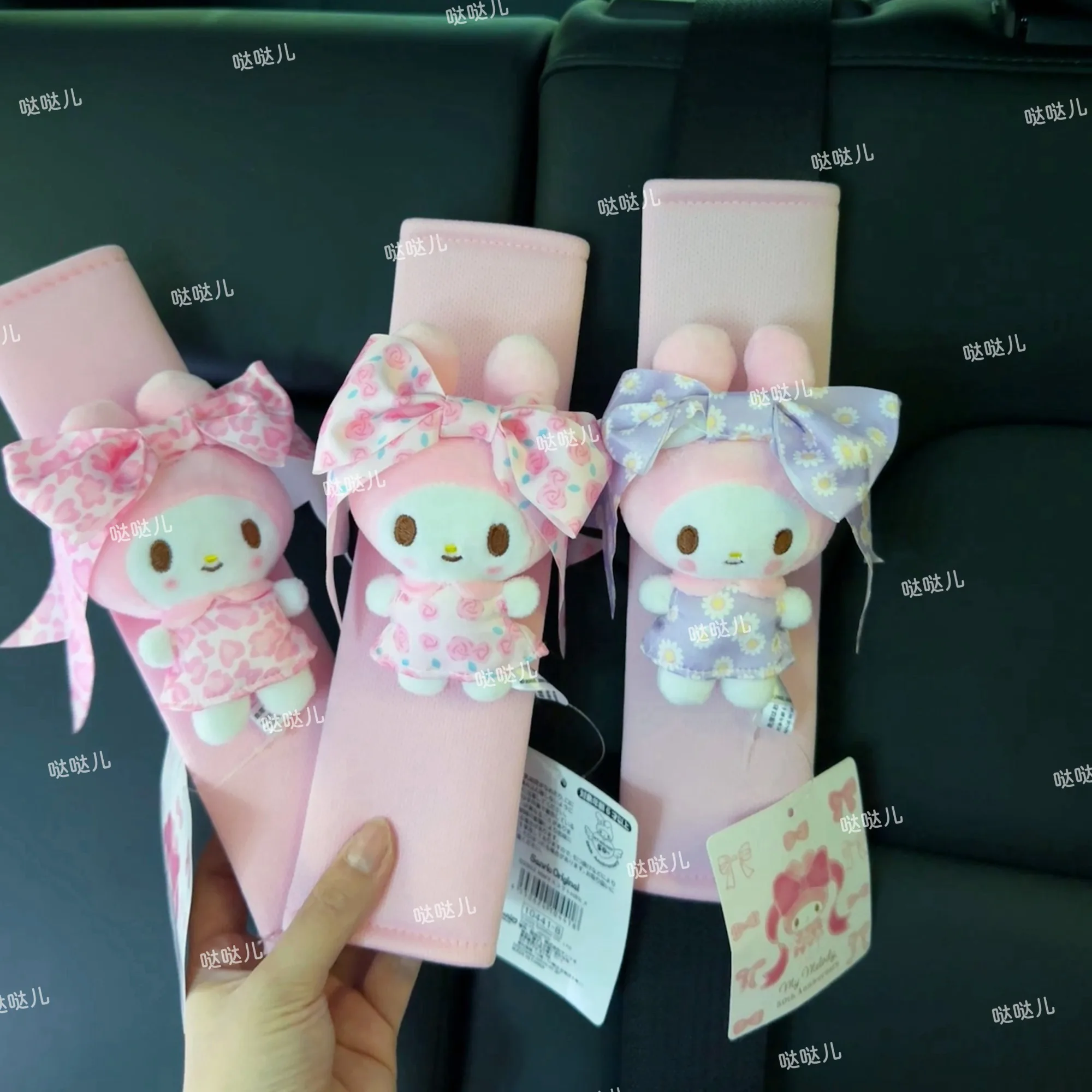 

Hello Kitty Car Seat Belt Safety Belt Shoulder Cover Soft Breathable Plush Protection Seat Belt Padding Pad Interior Accessories