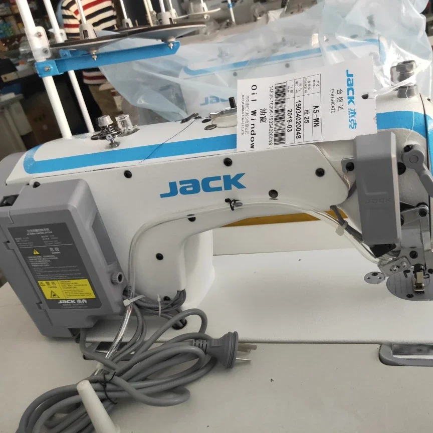 High speed automatic cut Jack A5 Industrial sewing machine single needle  lockstitch for T-shit