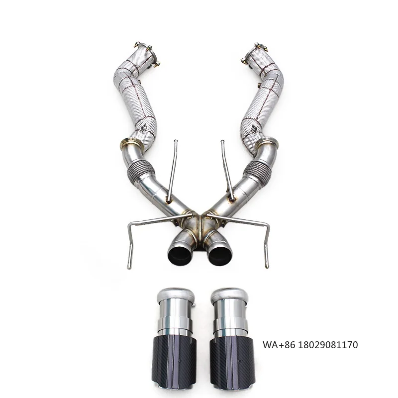 

Direct-fit Catback Downpipe for 750S Coupe/Spider 4.0T 2024+ Street Supersport X-pipe Axleback Stainless Steel Exhaust