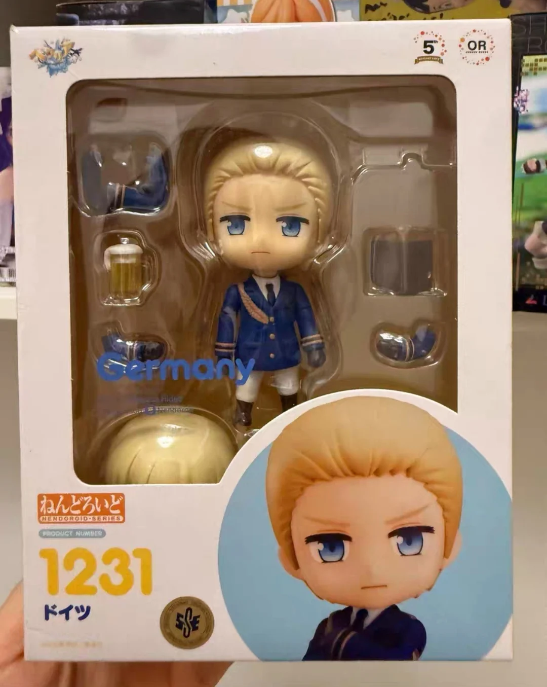 Оригинальный новый Hetalia World ☆   Stars GSC 1231 Ludwig Германия Hetalia Экшн Аниме Фигурка Модель Игрушка Подарок для коллекционера