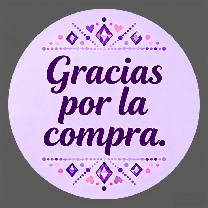 Round Stickers - Pu…