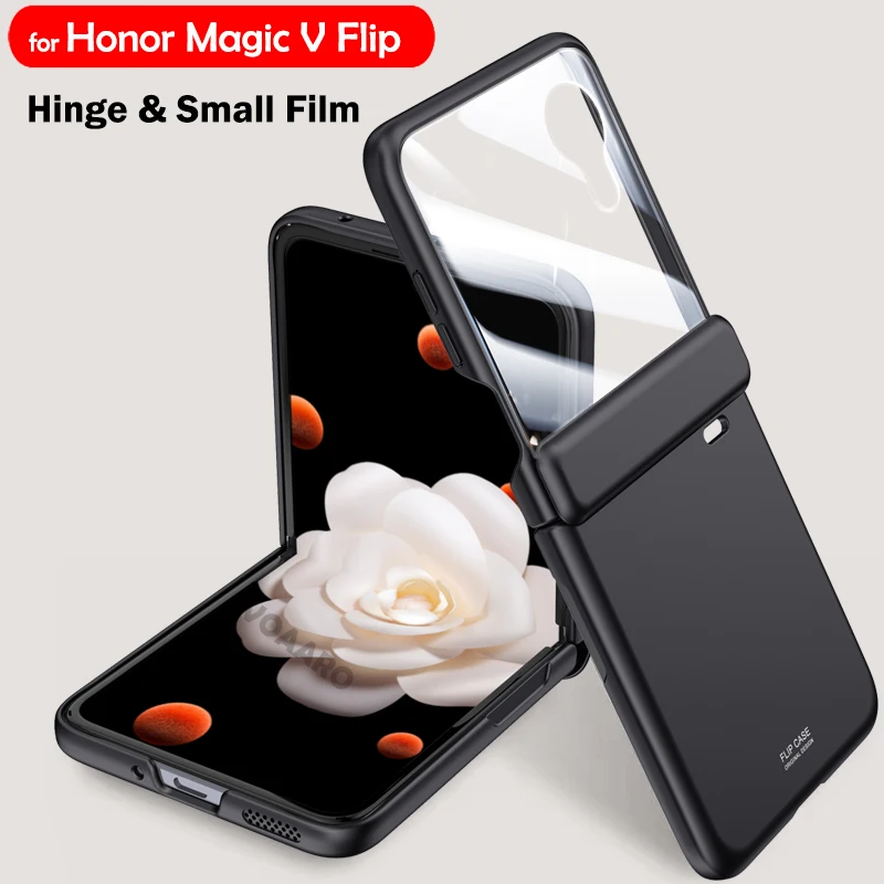 

Ультратонкий чехол с покрытием для Honor Magic V, флип-чехол для Honor Magic V, флип-шарнир для защиты телефона с маленькой стеклянной пленкой