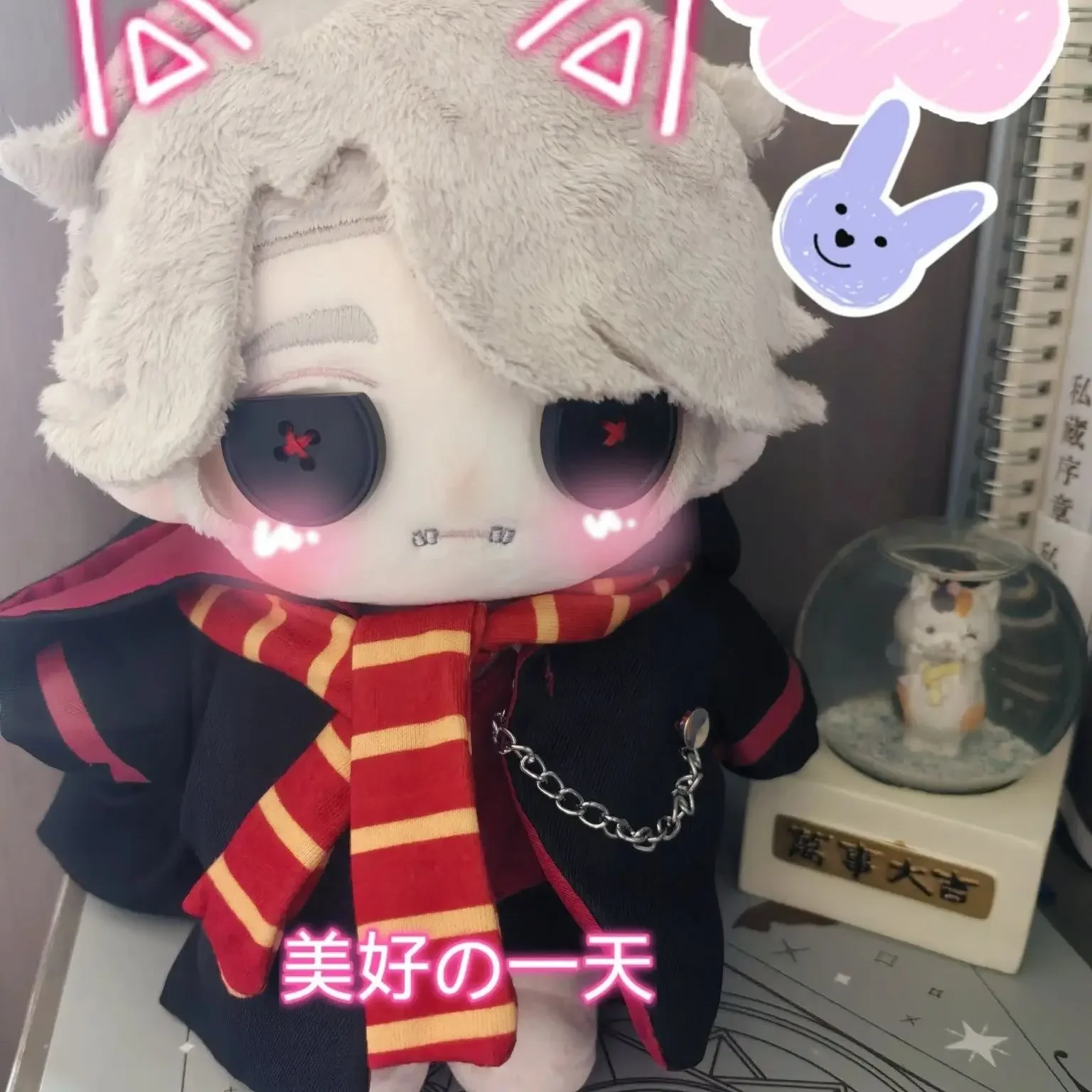 

20CM Game Identity Ⅴ Aesop Carl Embalmer 20cm Cartoon Figure Plush Doll Cotton Body Cosplay Dress Up Plushie Pillow Stuffed Toys