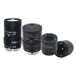 3MP HD 4mm sabit odak 5-50mm 2.8-12mm değişken odaklı Zoom manuel Lens CS dağı güvenlik kamera için 650 IR filtre CCTV Lens