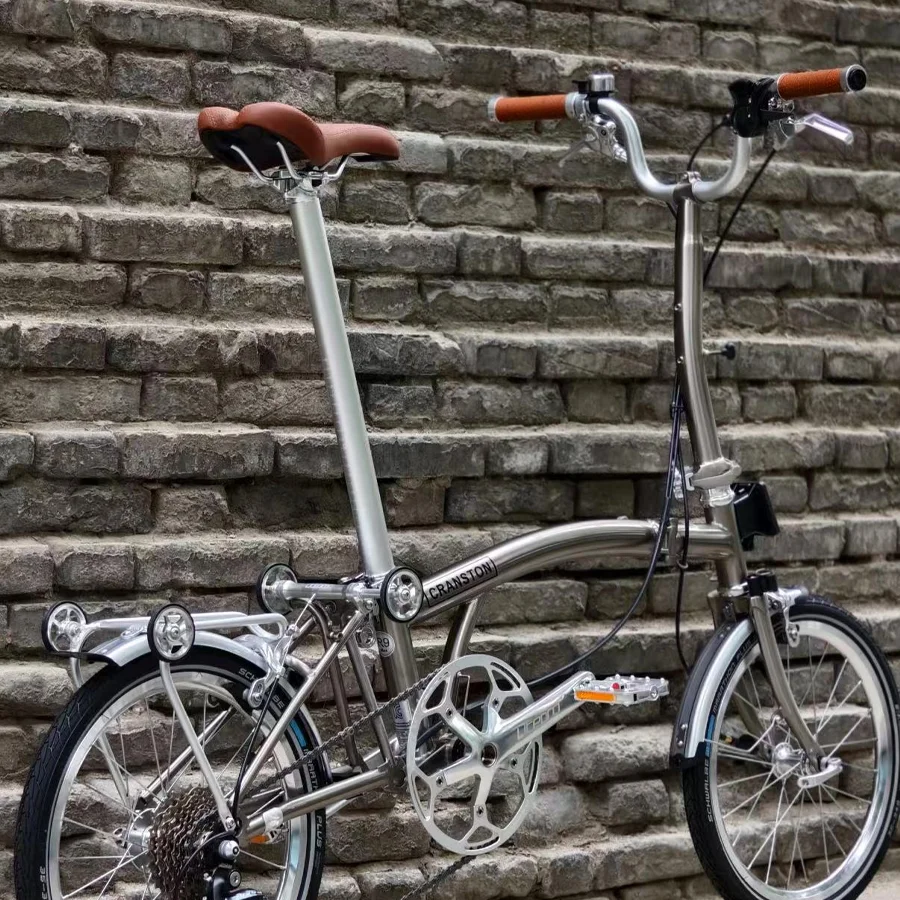 

CRANSTON 20 inch 9-speed Chrome-molybdenum Steel Folding Bike M/S Bar with C- Brake Lightweight Portable Adult Folding Bicycle