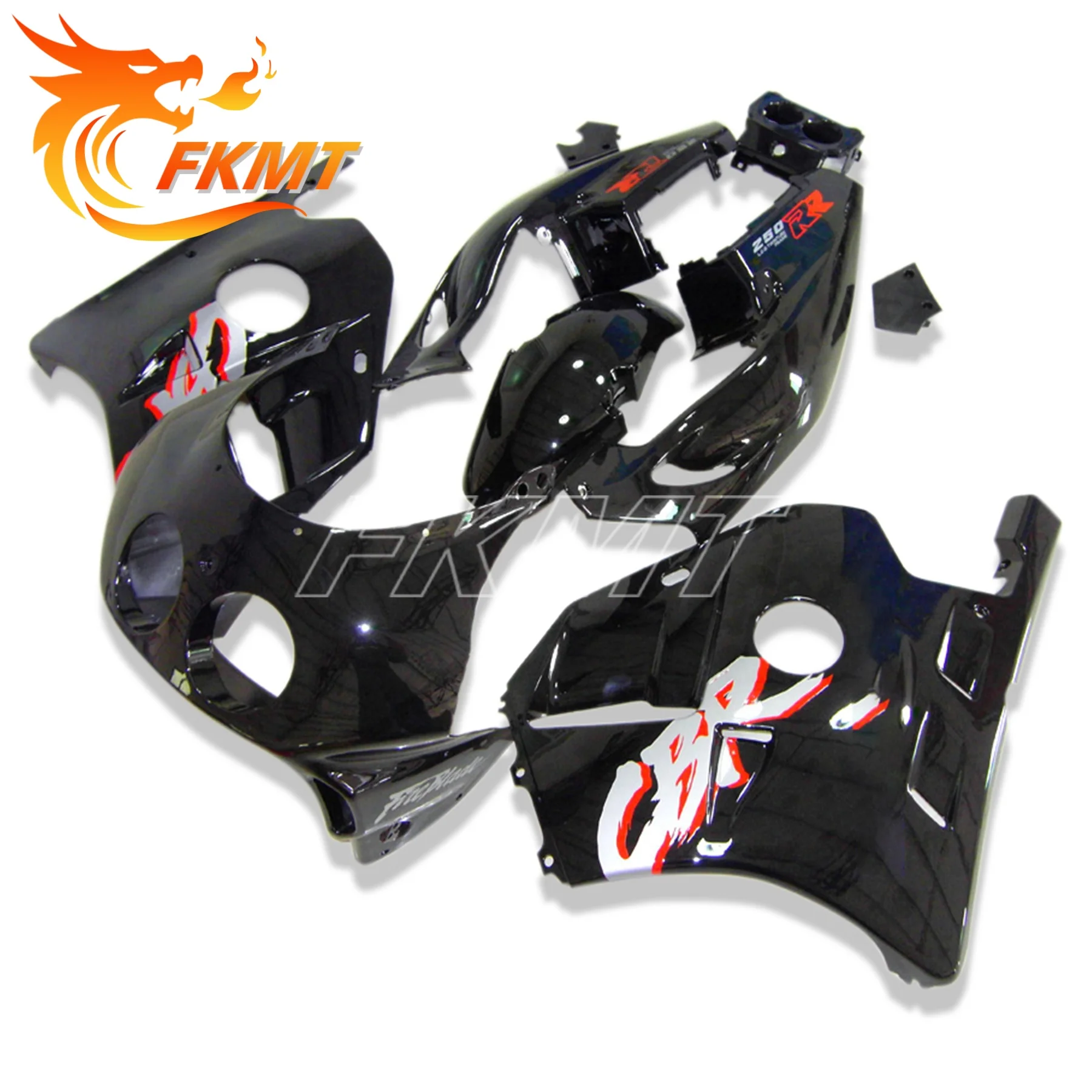 لهوندا CBR250RR CBR 250RR CBR250 RR MC22 1990 1991 - 1999 مجموعة القلنسوة هيكل كامل الهدايا المجمعة هيكل السيارة حقن فضي أحمر أسود