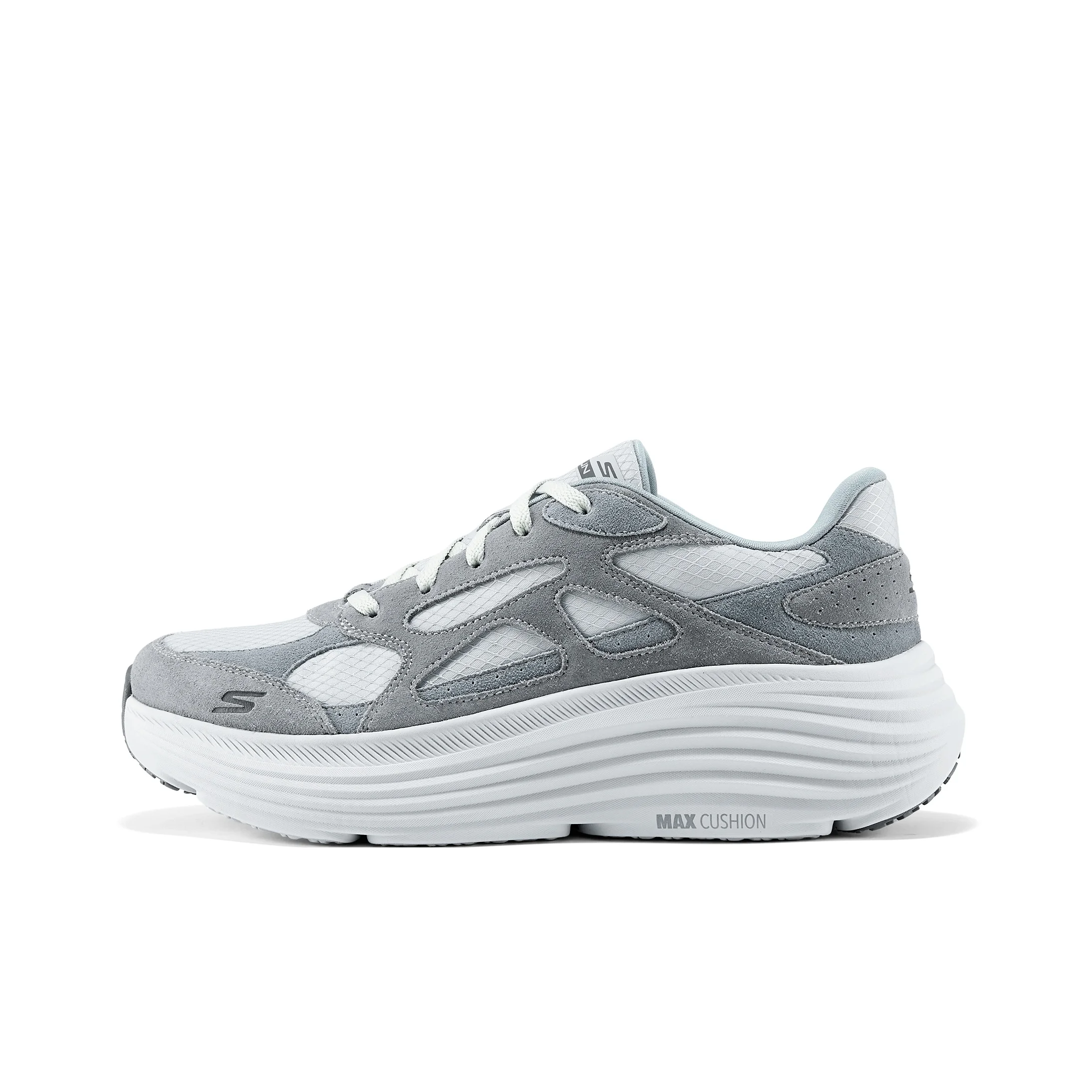 Skechers Cushioning Abrasion Resistant Breathable Support Balance Lightweight Height Increasing Low top 220625-GRY